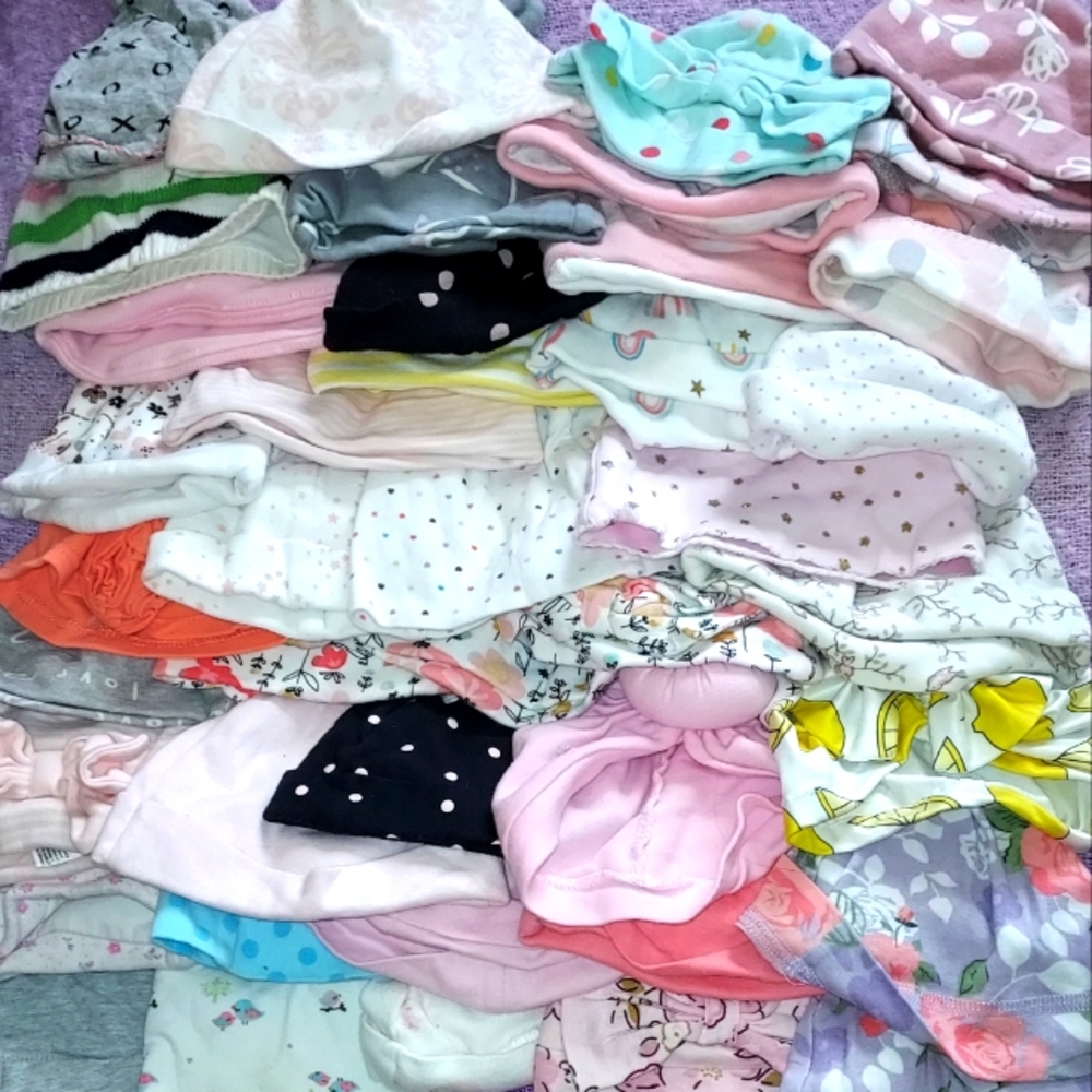 3pc baby girl hat mystery box